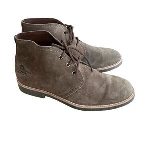 Panama Jack Gael Leather Boots Grayish Brown Suede Ankle Waterproof Classic
